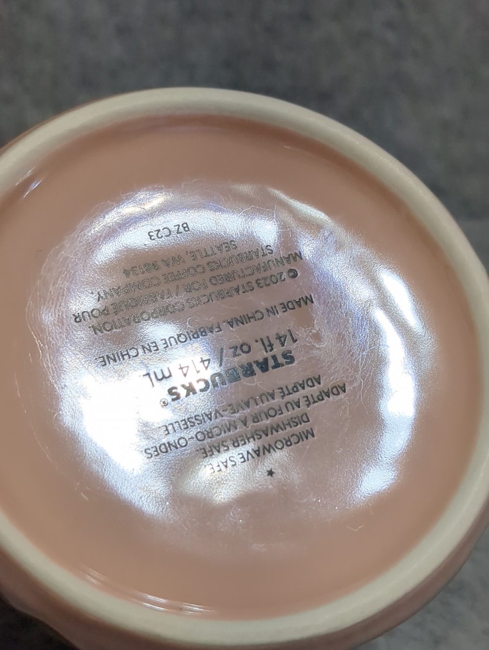 Starbucks Christmas Holiday 2023 Pink Peppermint Prism 14 OZ. Mug - Picture 9 of 9